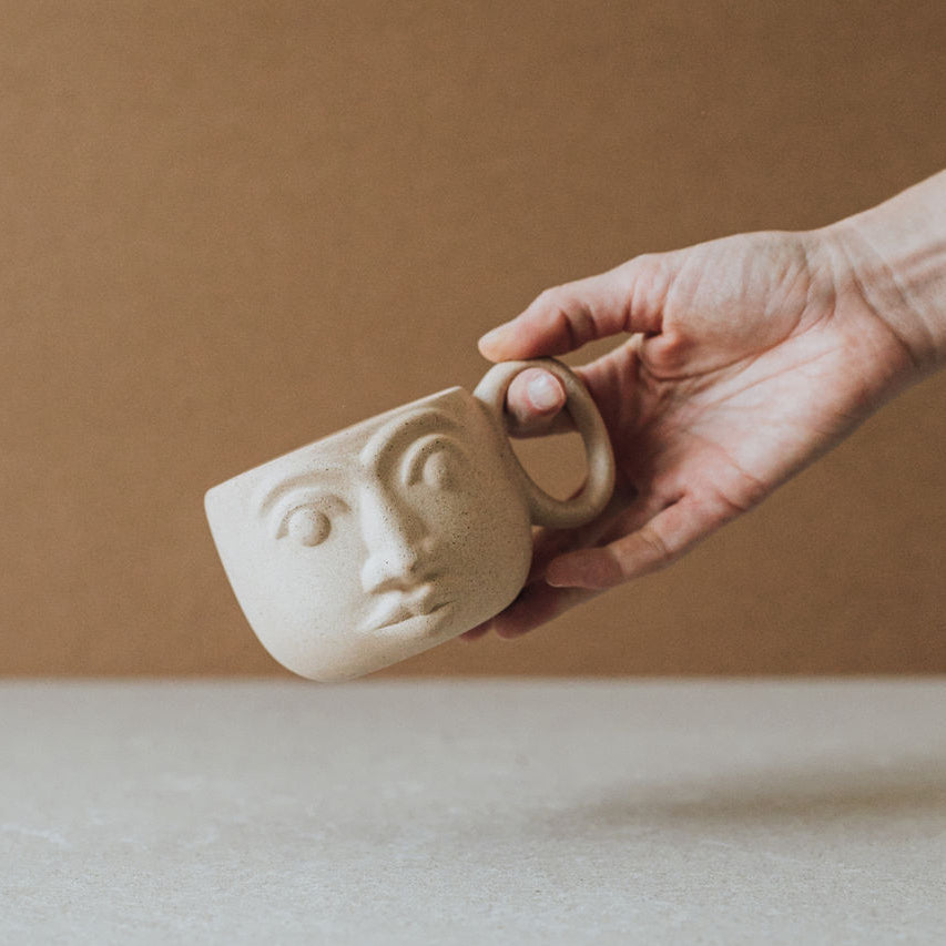 Handcrafted Ceramic Face Mug
