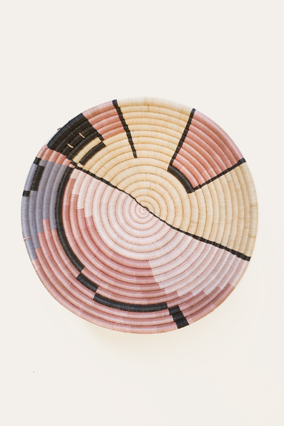 Mauve Lines Plateau Basket