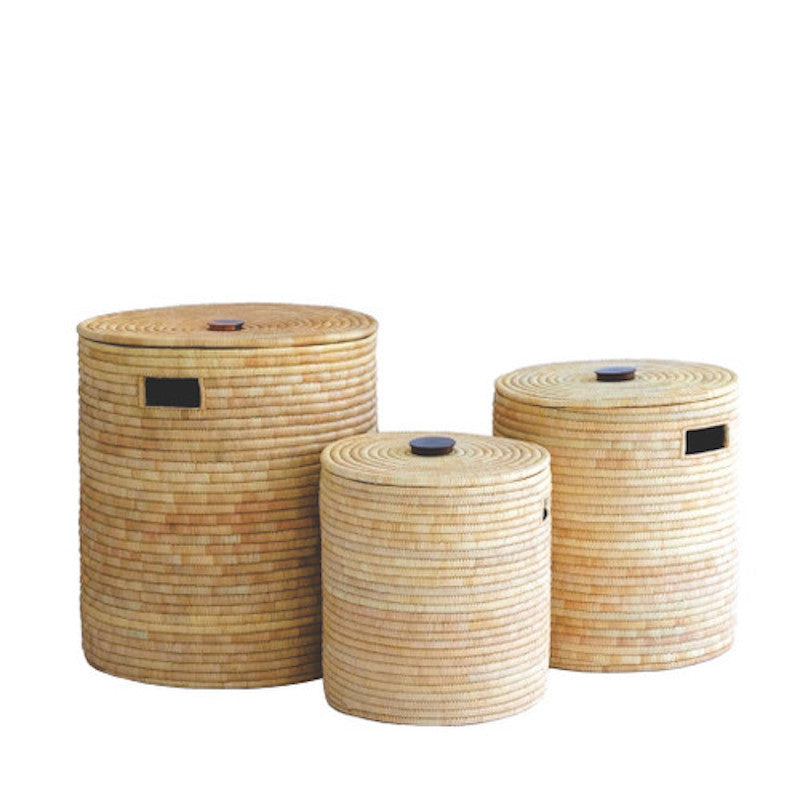 Handcrafted African Mulaza Palm Basket