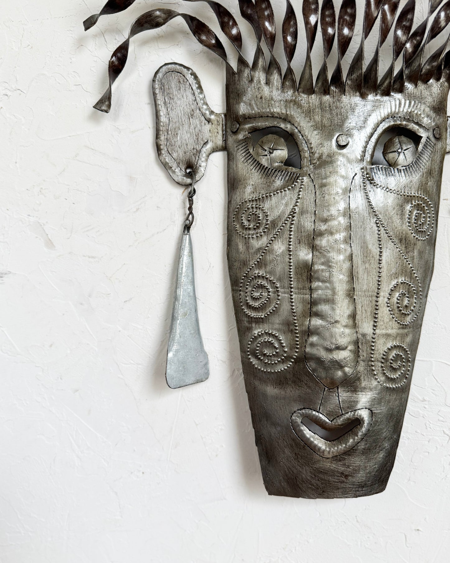 Tribal Mask Metal Wall Art