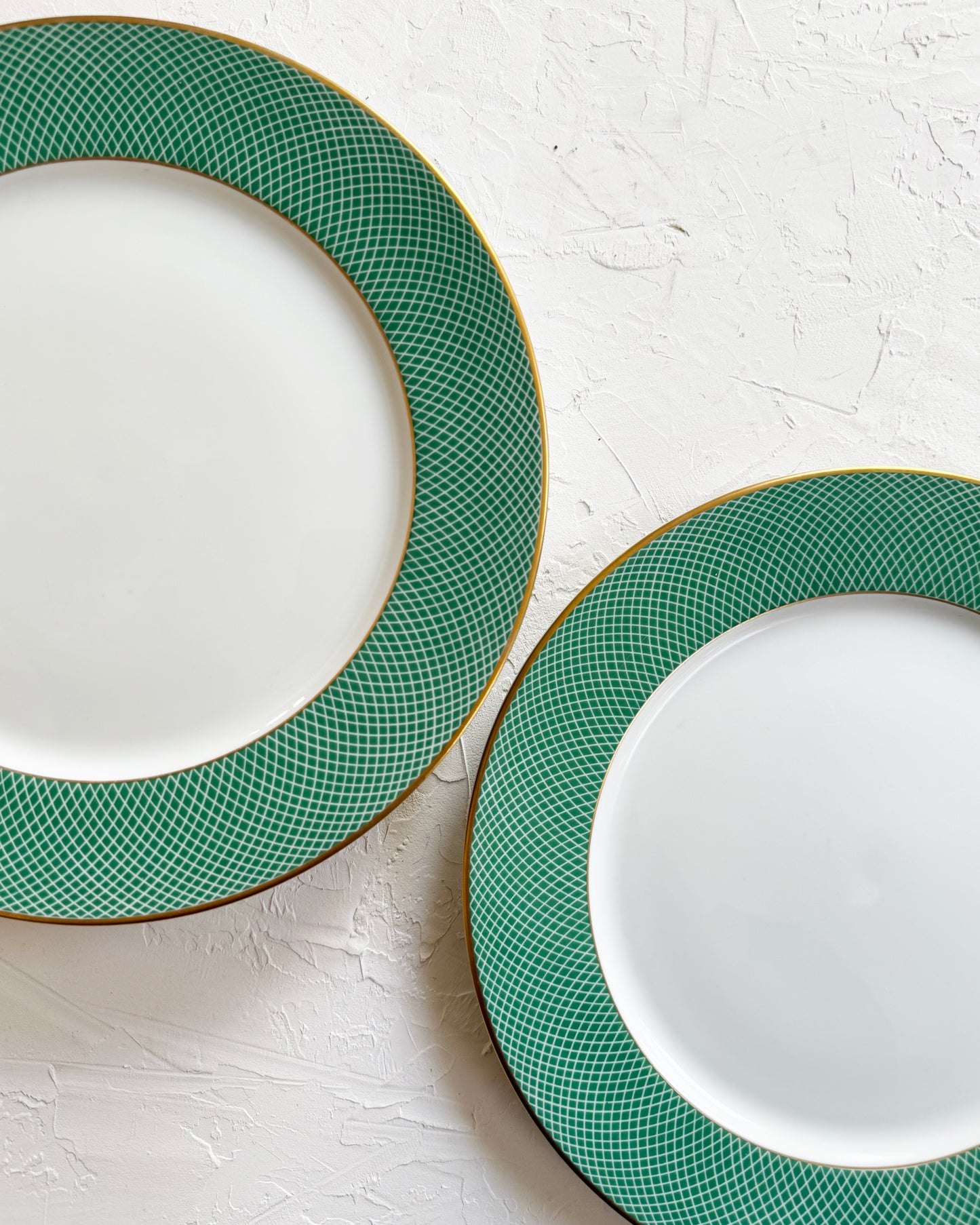 Teal & Gold Dinner Plates