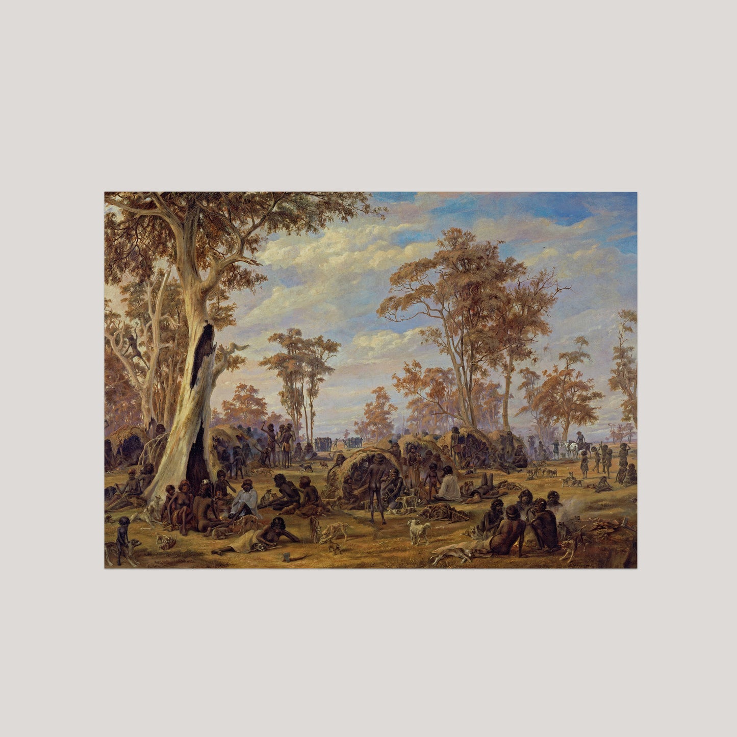 Adelaide Tribe by the River Torrens Art Print