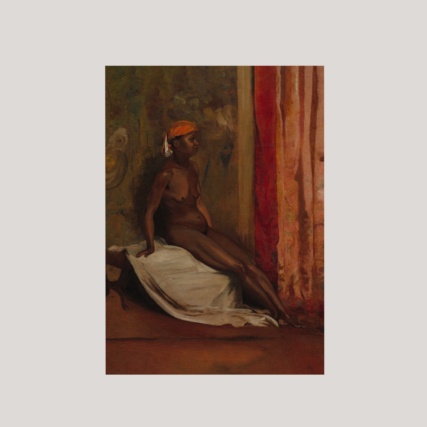 Seated African Woman Art Print