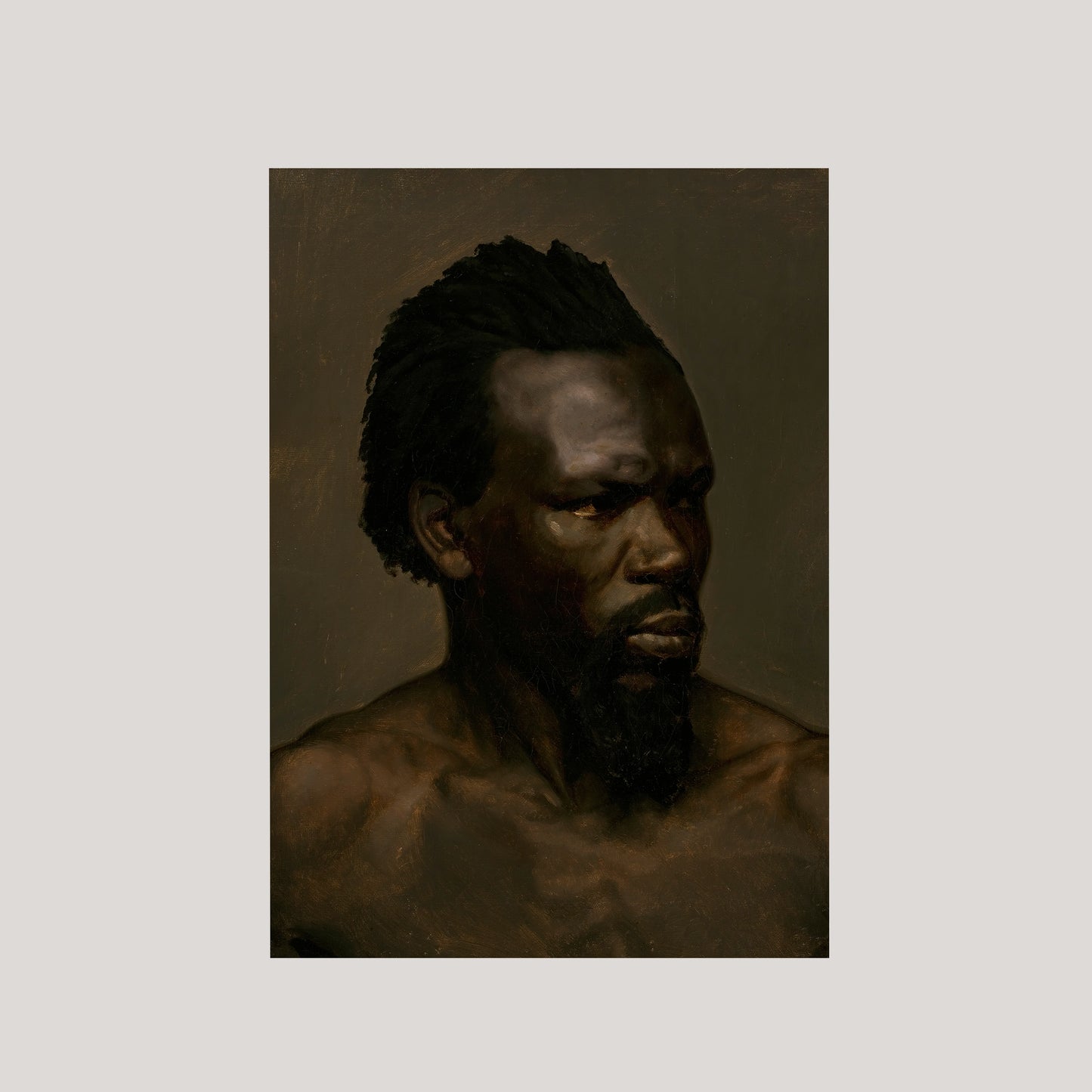 Bust Portrait of a Black Man Art Print