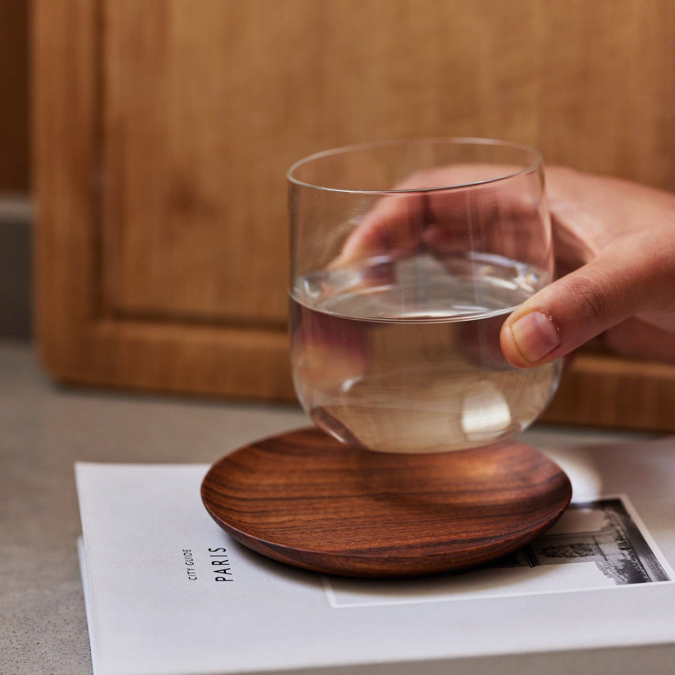 Teak Wood Coasters - Set of 4