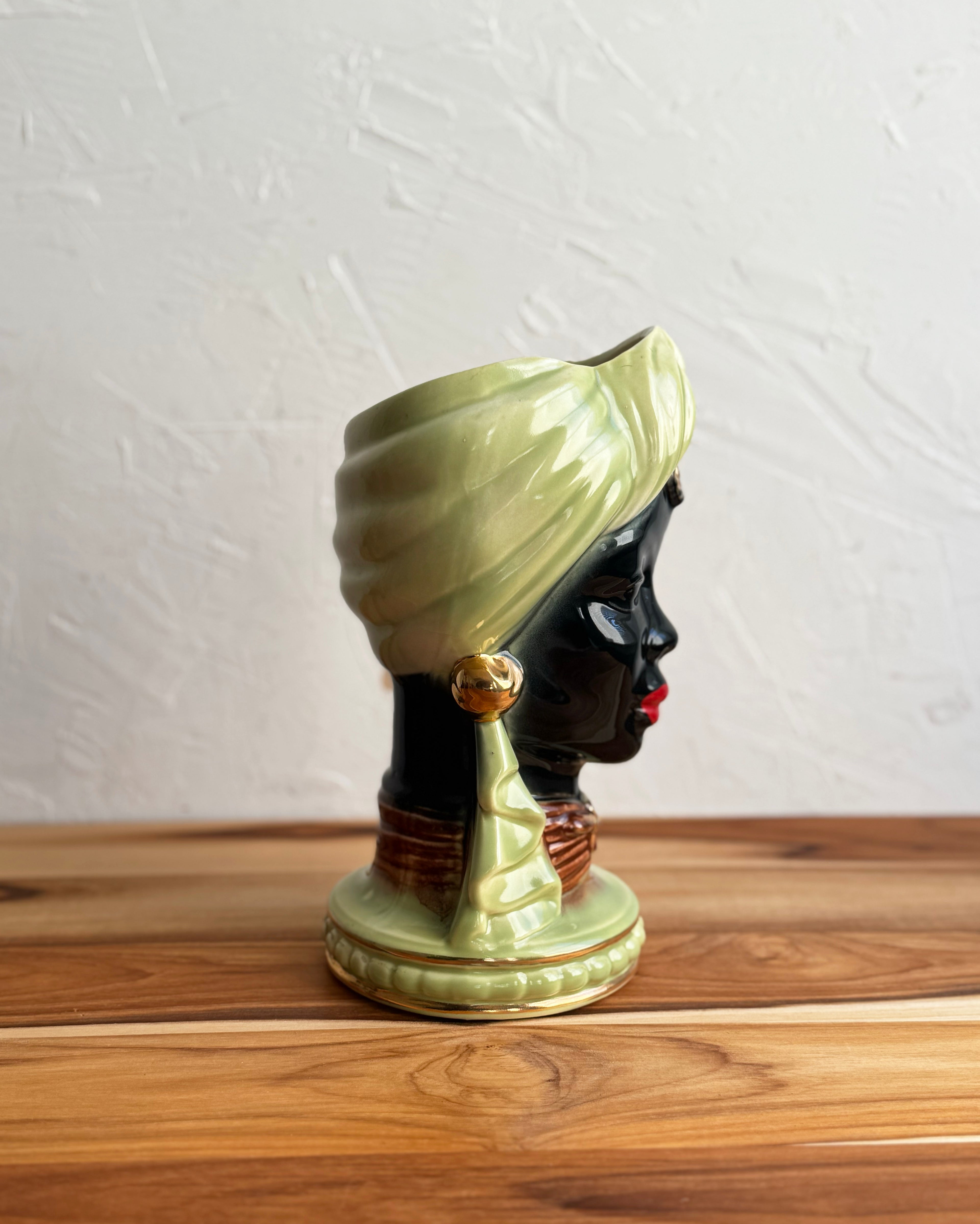 Vintage Blackamoor African Queen Planter