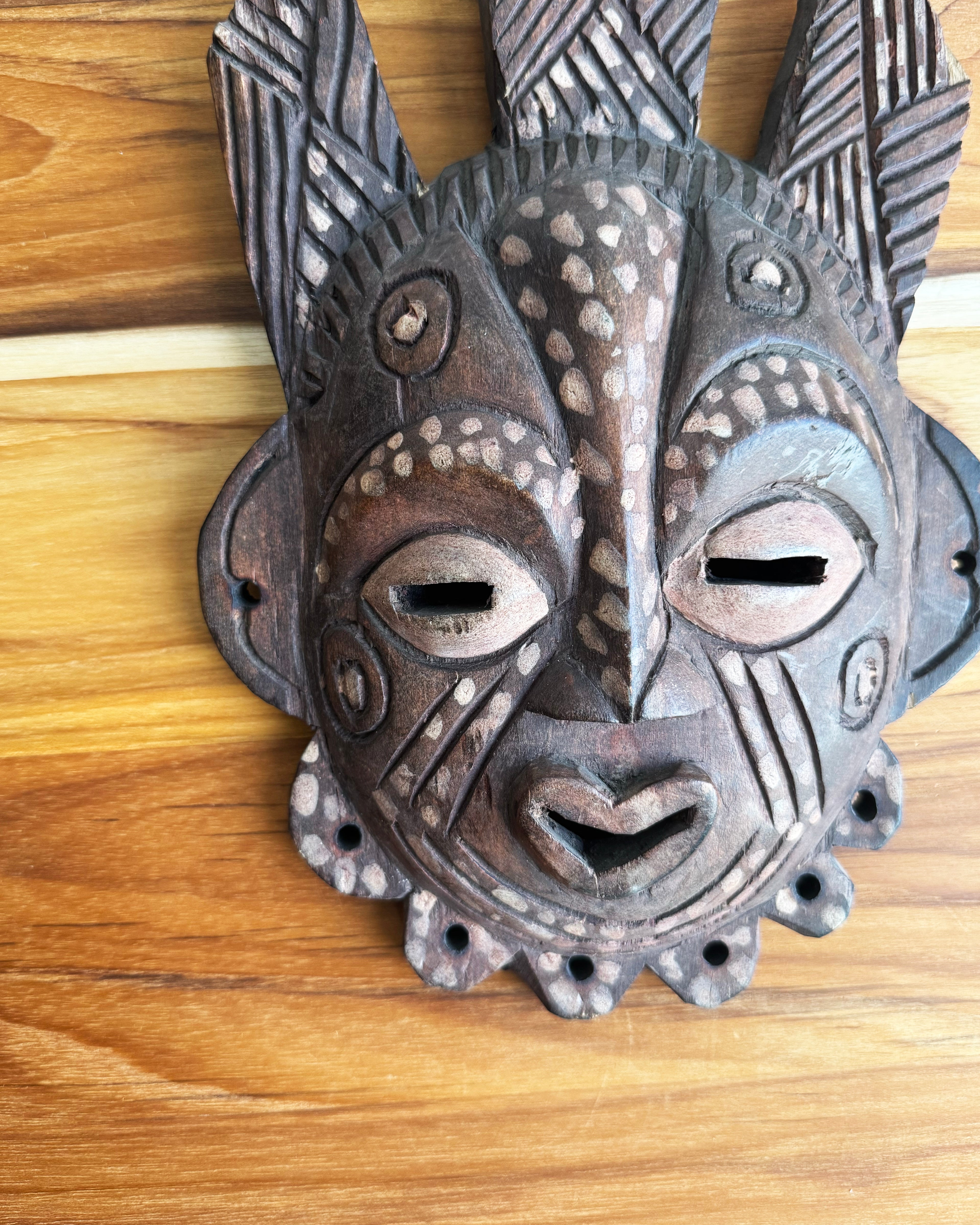Small Brown African Mask