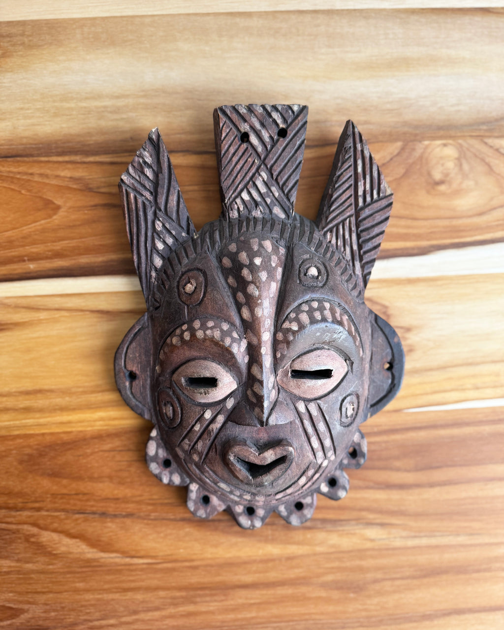 Small Brown African Mask