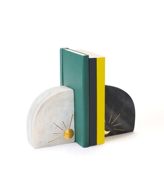 Celestial Balance Marble Bookends