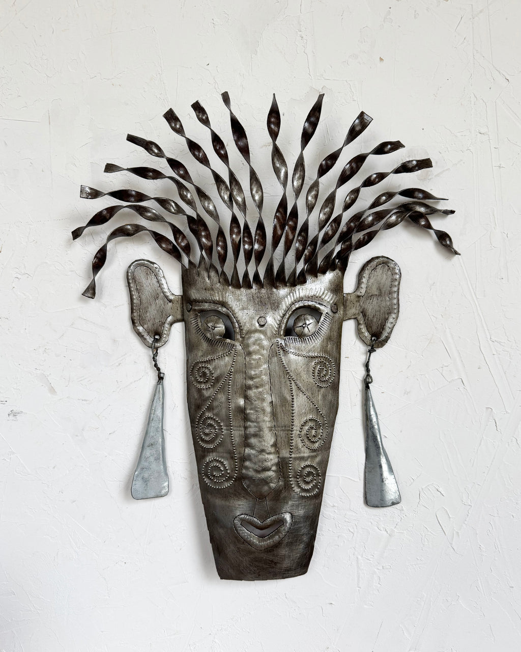 Tribal Mask Metal Wall Art