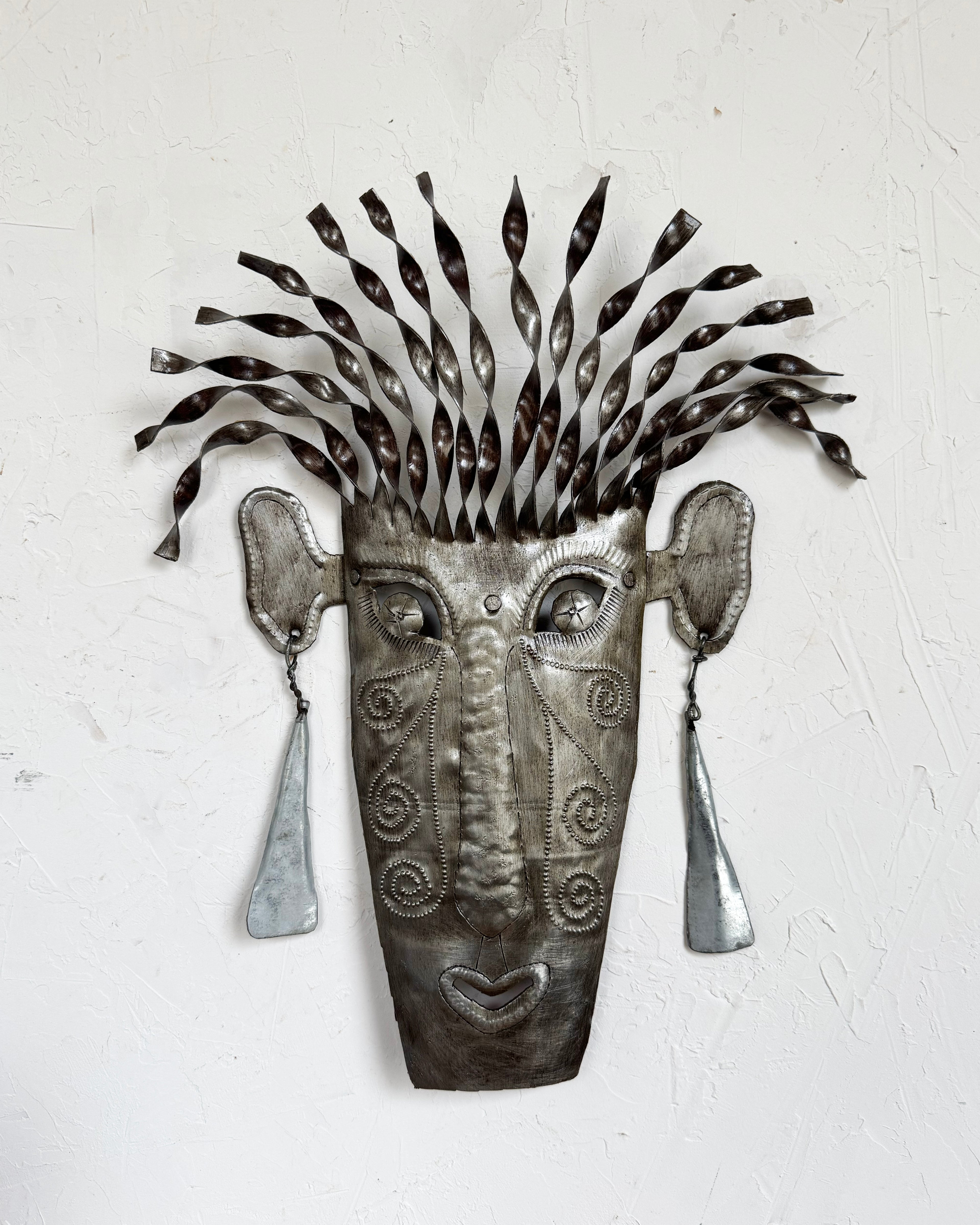 Tribal Mask Metal Wall Art