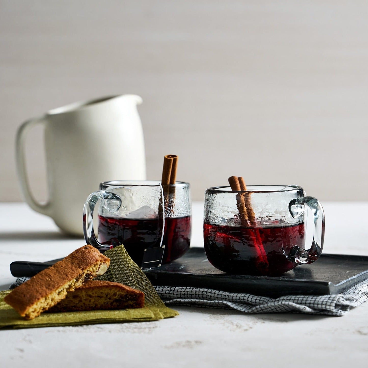Pebbled Glass Mug Small - Set of 2