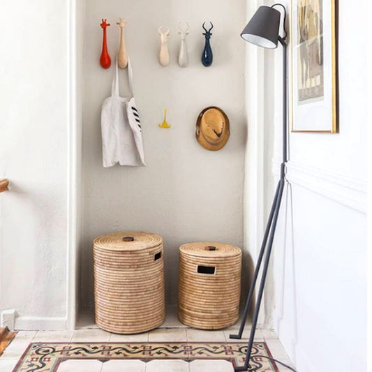 Handcrafted African Mulaza Palm Basket