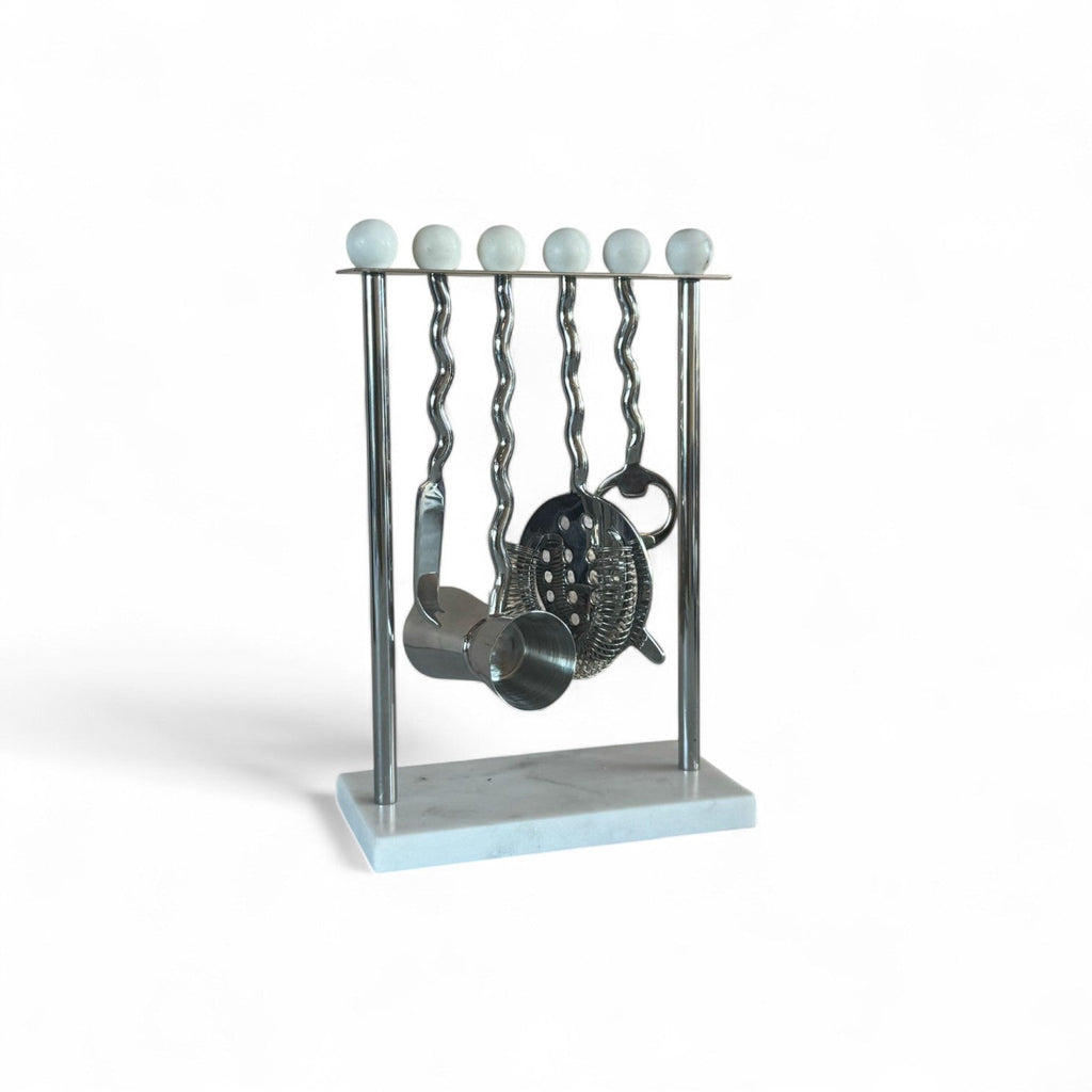 Steel & Marble Bar Tool Set
