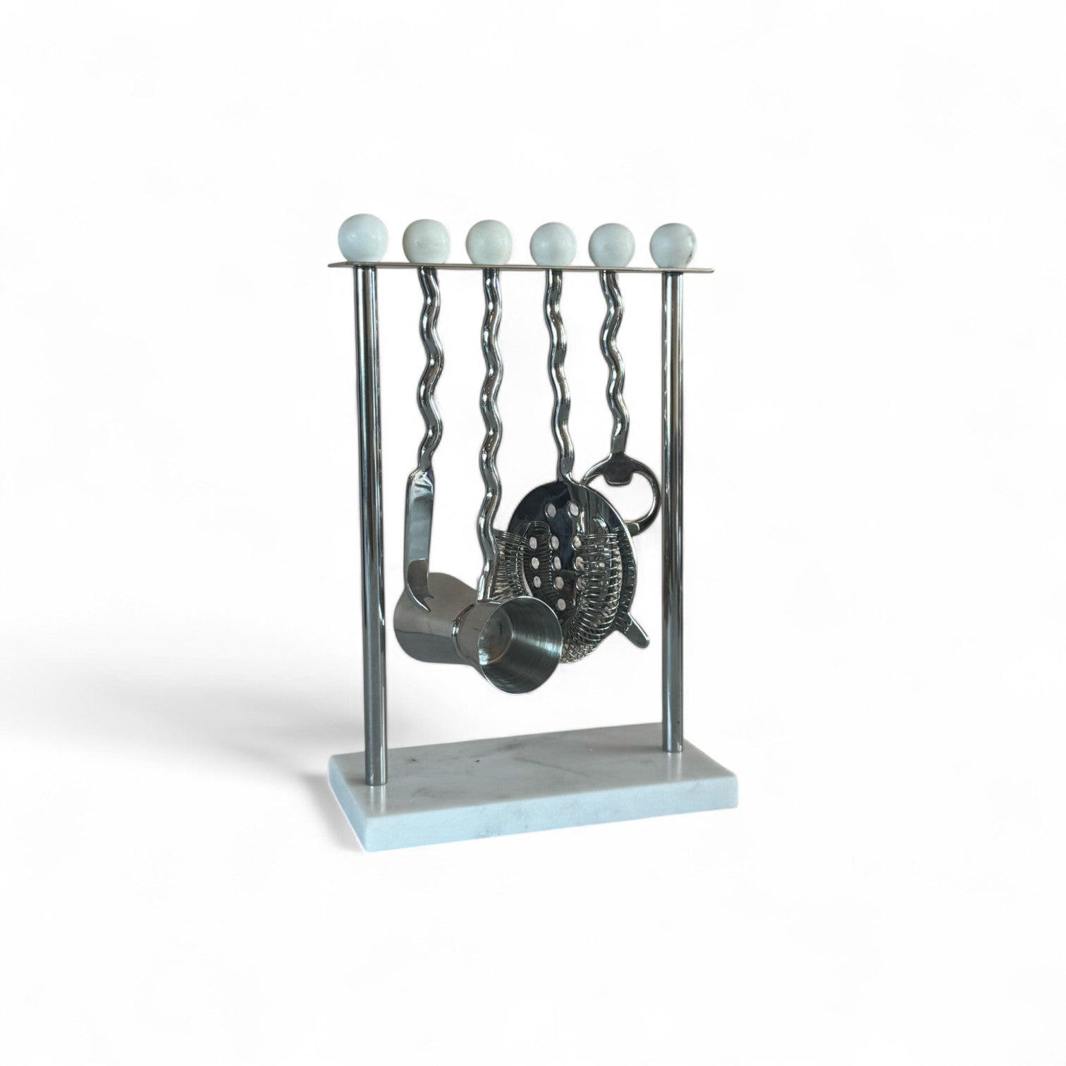 Steel & Marble Bar Tool Set