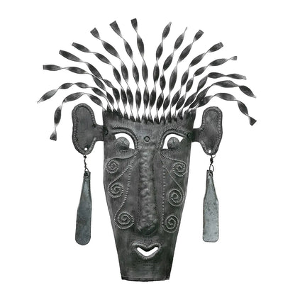 Tribal Mask Metal Wall Art