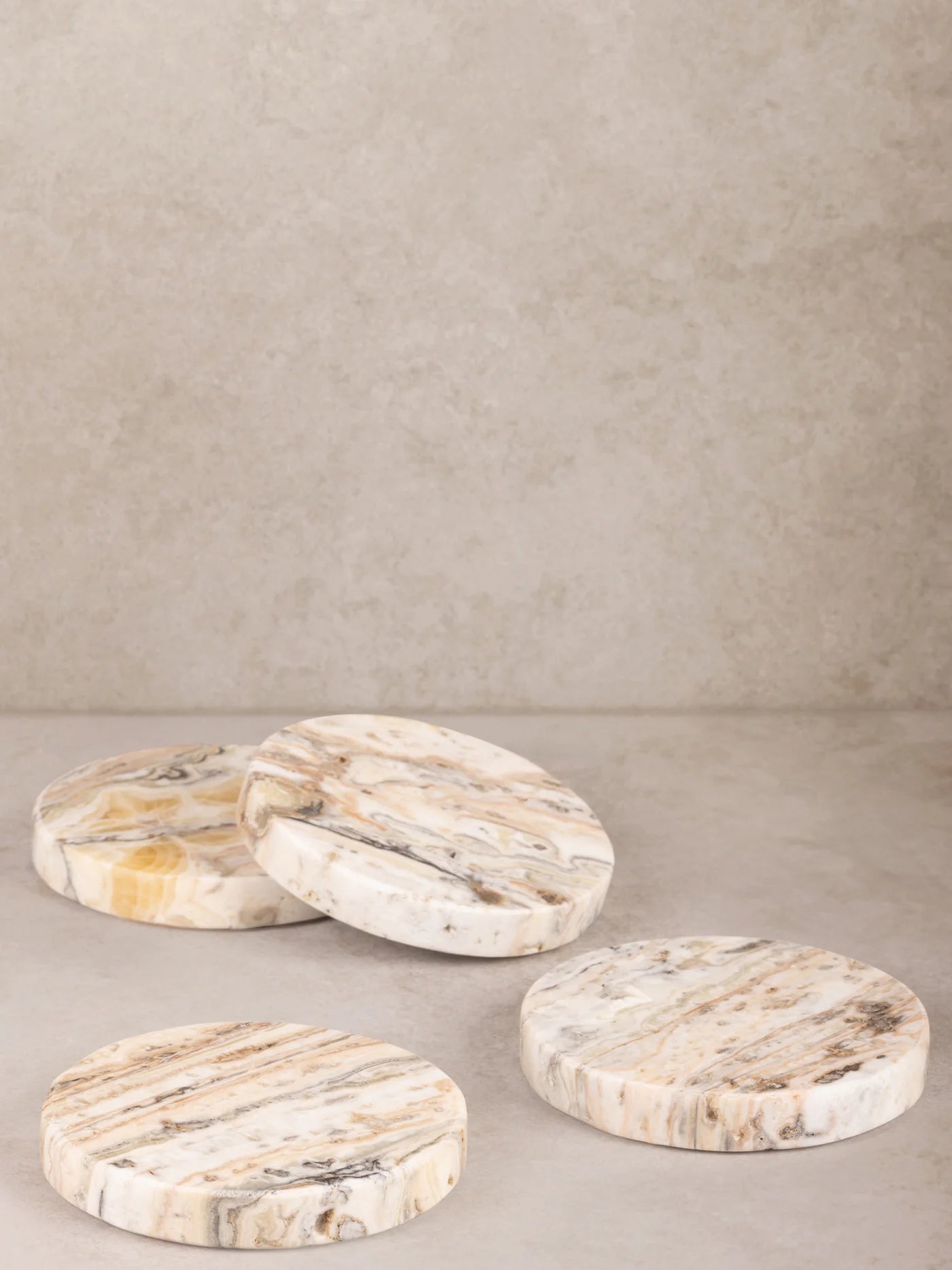 Travertine Onyx Marble Coasters
