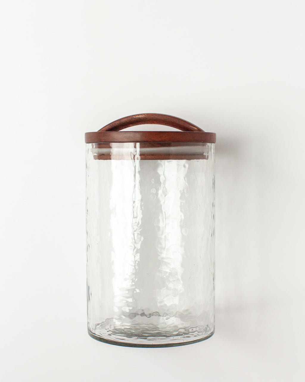 Textured Glass Canister