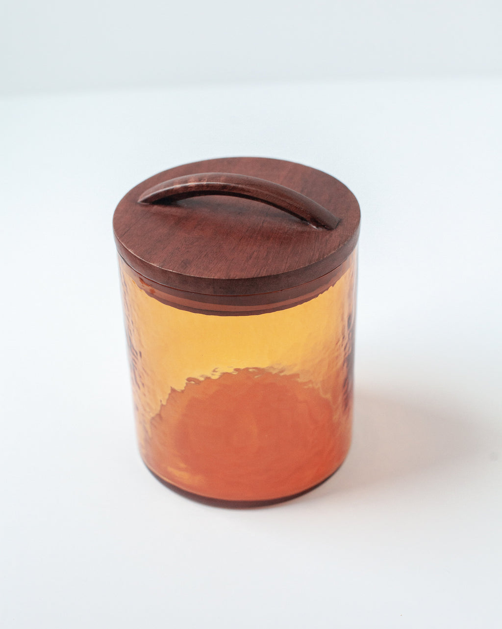 Textured Glass Canister