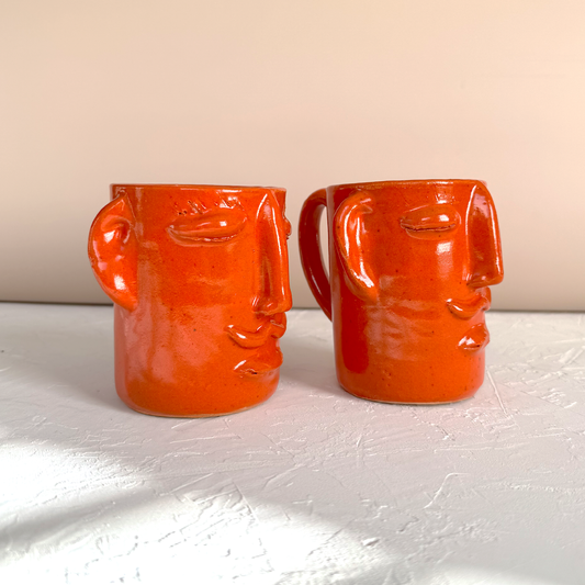 Manny Portrait Mug - Orange