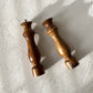 Tall Wooden Salt & Pepper Shakers