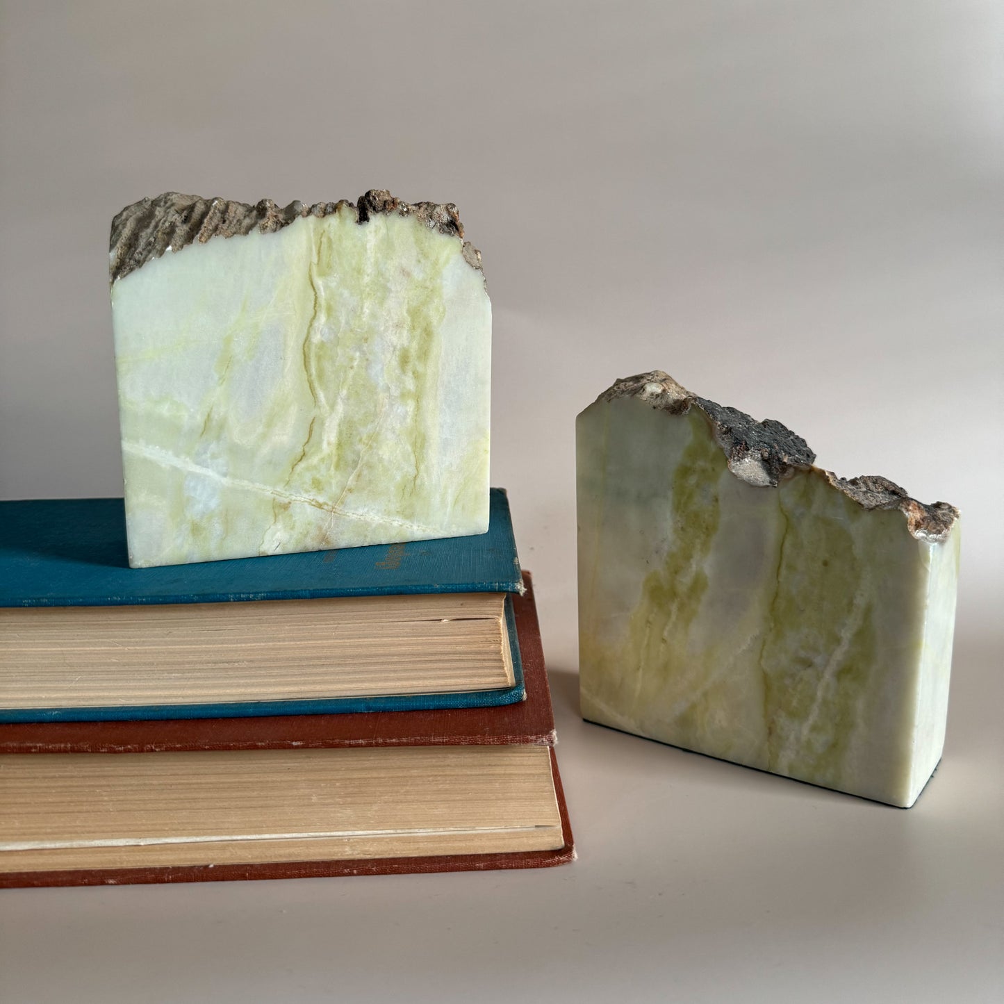 Natural Stone Book Ends