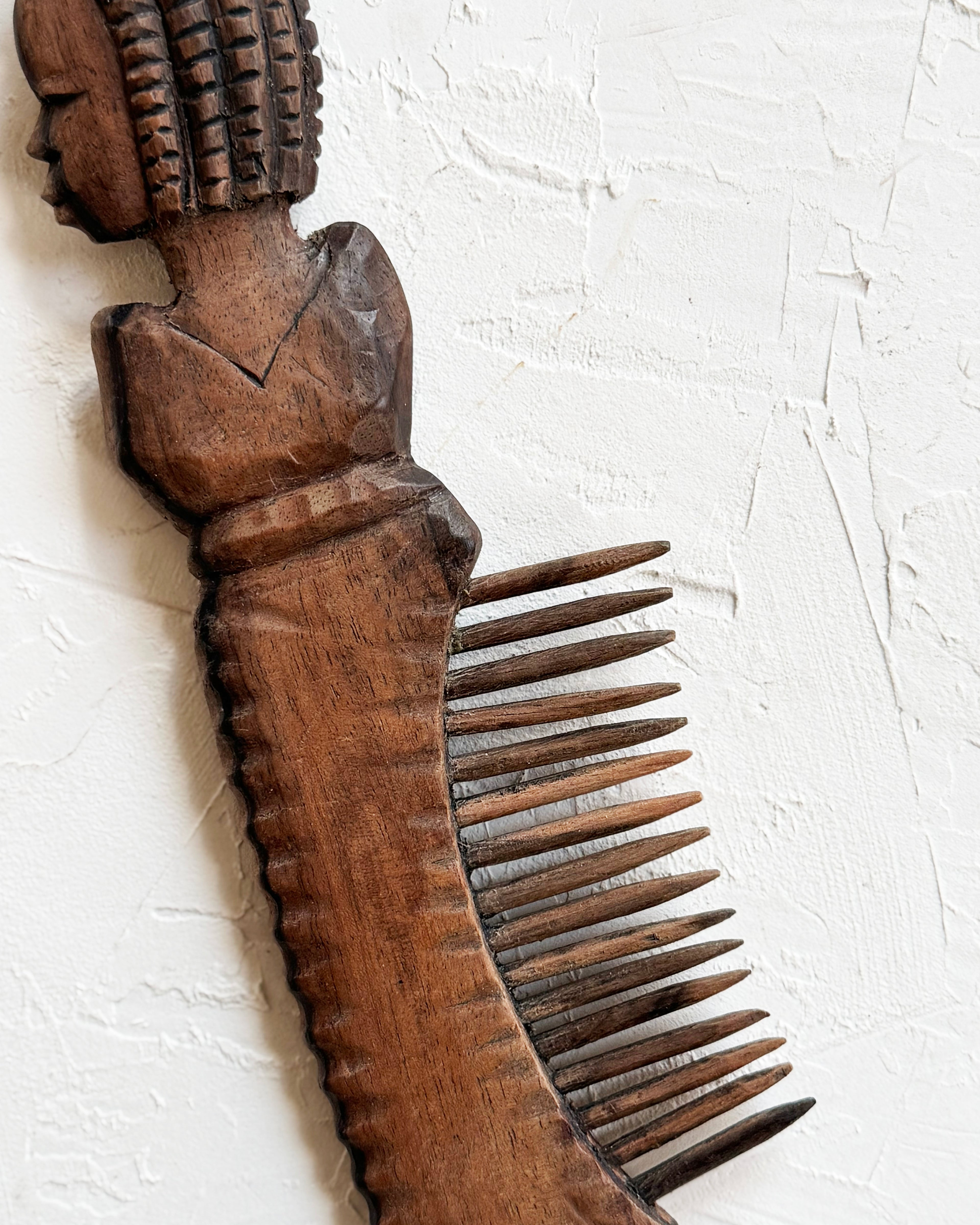 Hand-Carved Tribal Comb