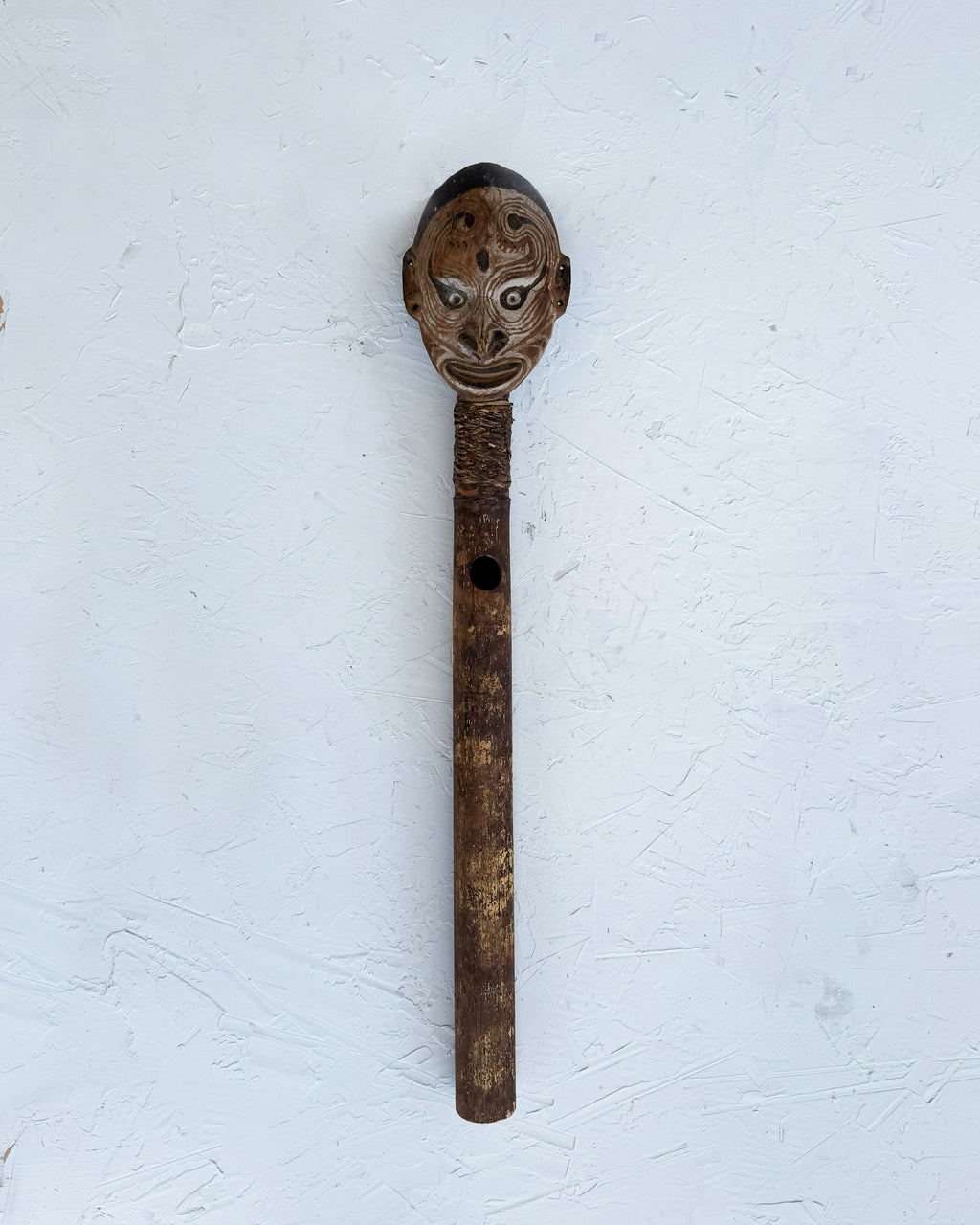 Vintage Sepik Papua New Guinea Flute Staff