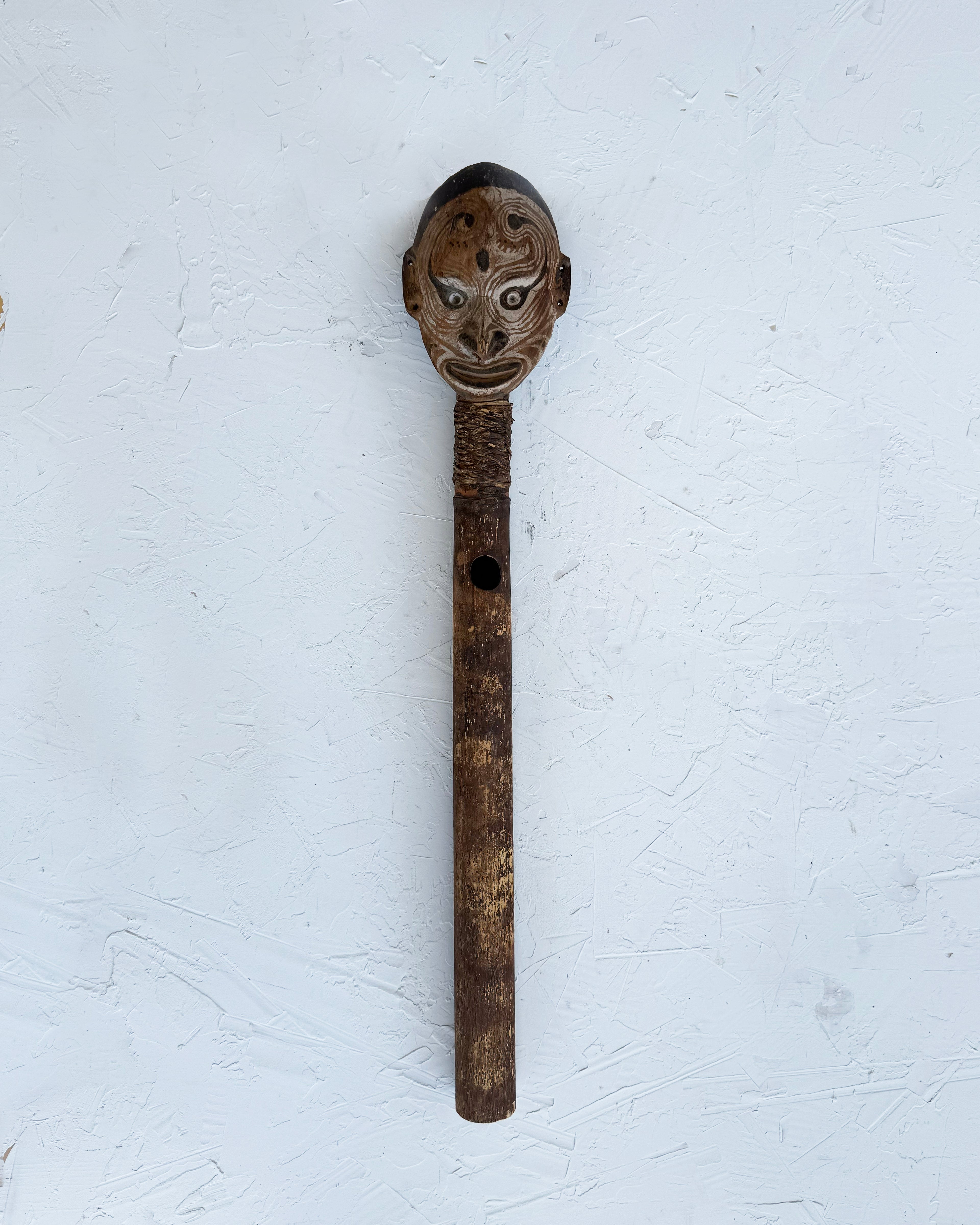 Vintage Sepik Papua New Guinea Flute Staff