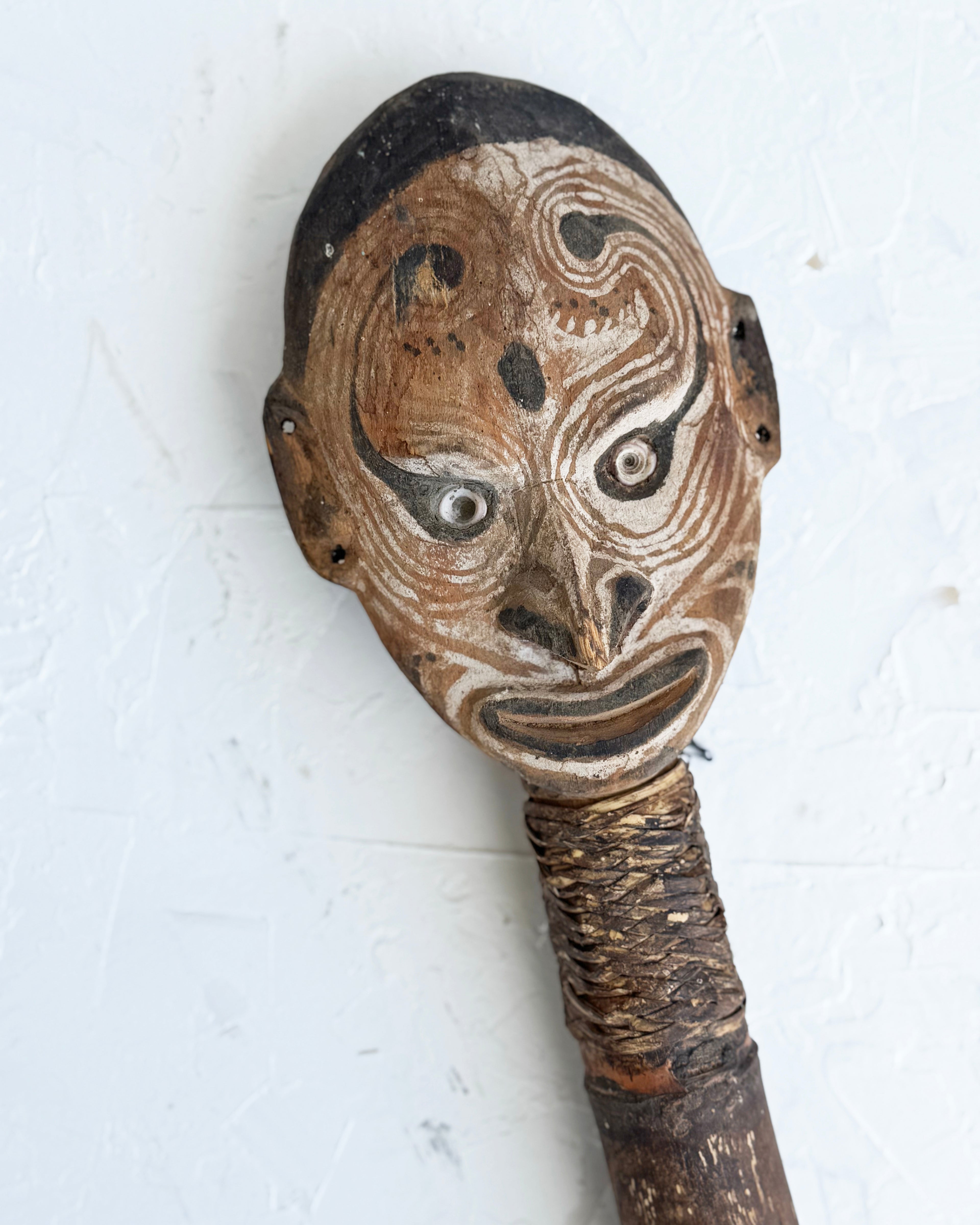 Vintage Sepik Papua New Guinea Flute Staff