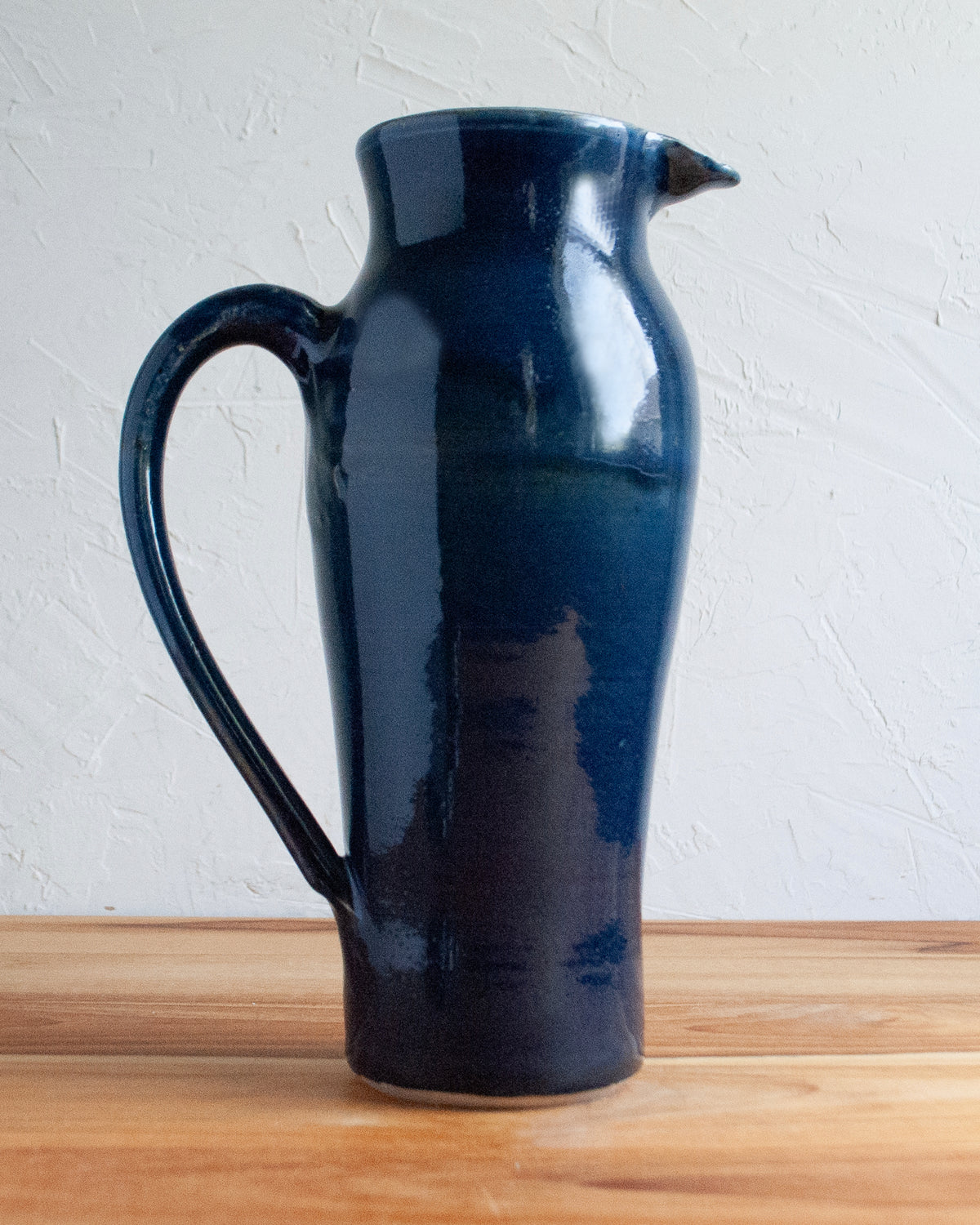 Stoneware Blue Pitcher Vase