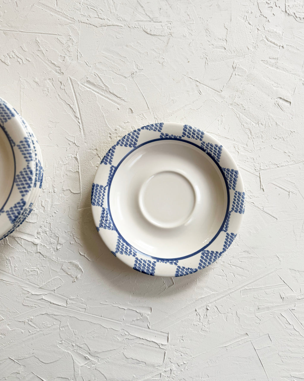 Blue & White Pattern Snack Plate