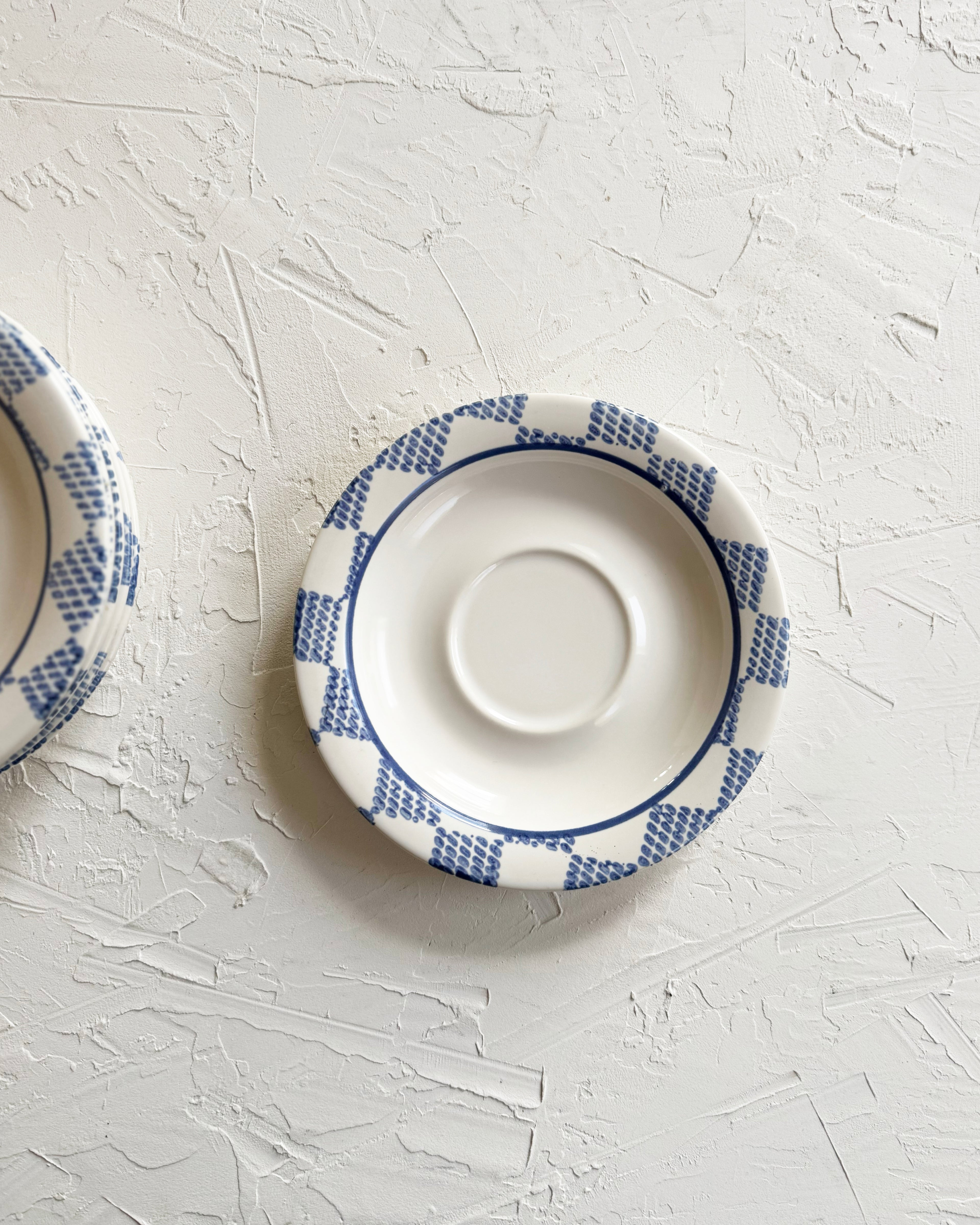 Blue & White Pattern Snack Plate