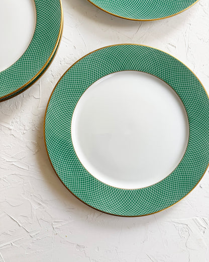 Teal & Gold Dinner Plates