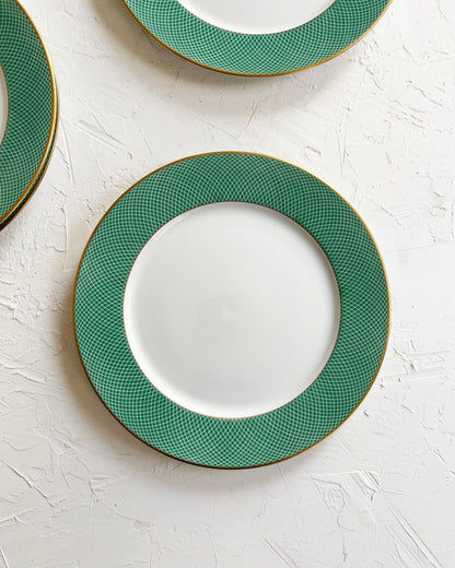 Teal & Gold Dinner Plates