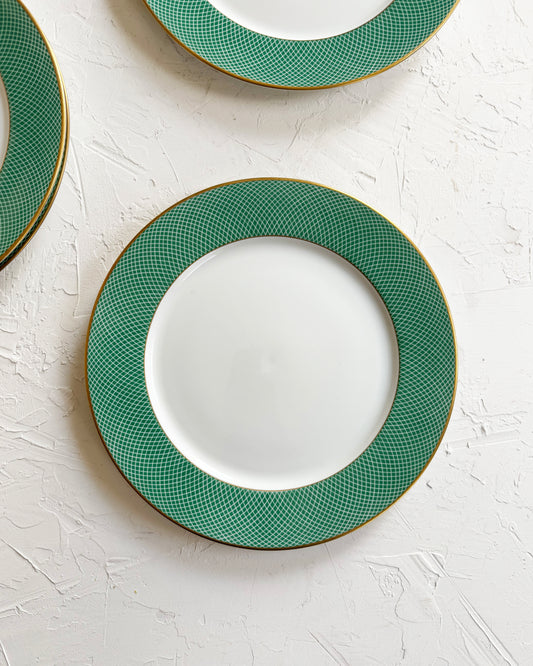 Teal & Gold Dinner Plates