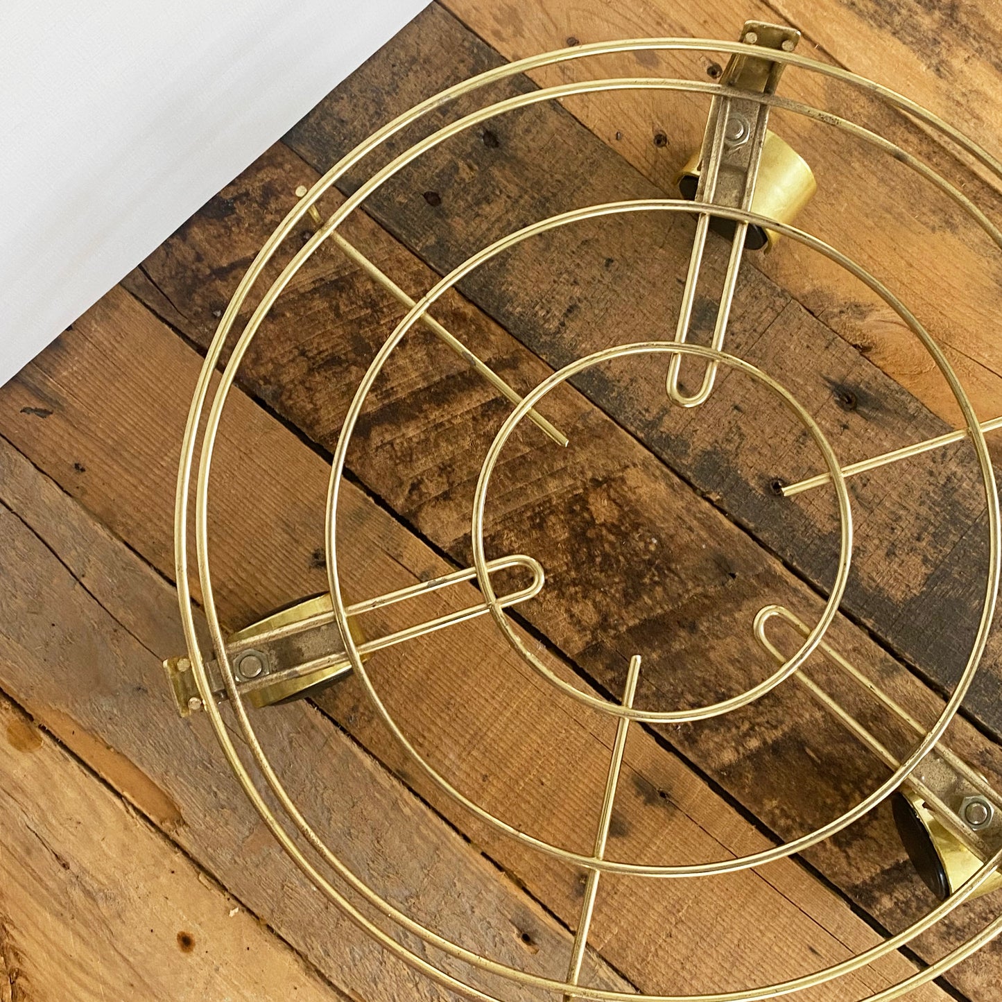 Brass Trivet With Wheels