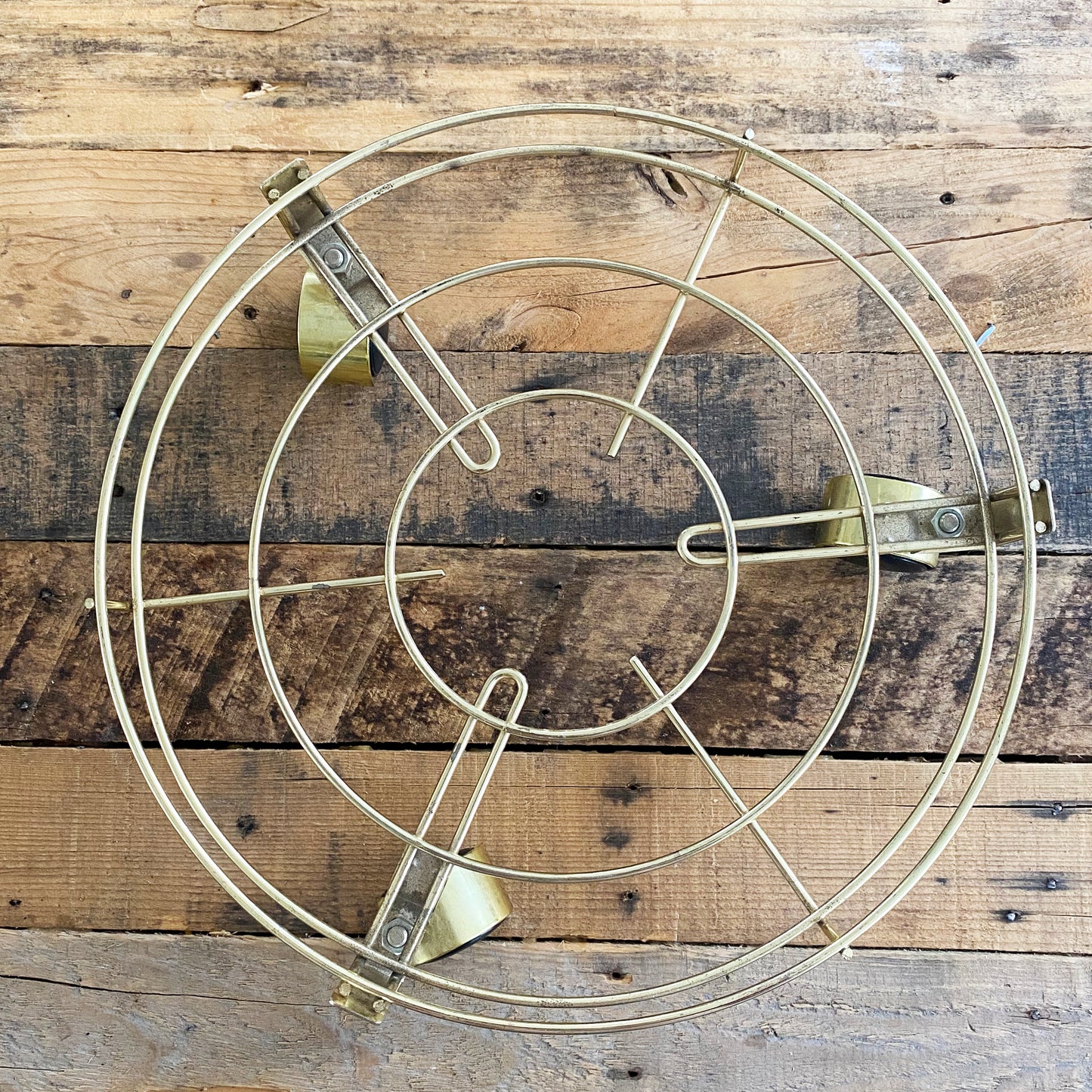 Brass Trivet With Wheels