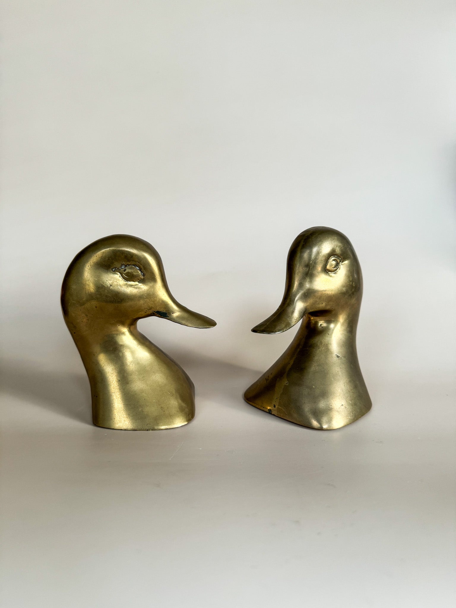 Solid Brass Duck Heads