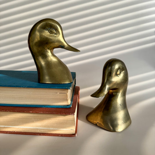 Solid Brass Duck Heads