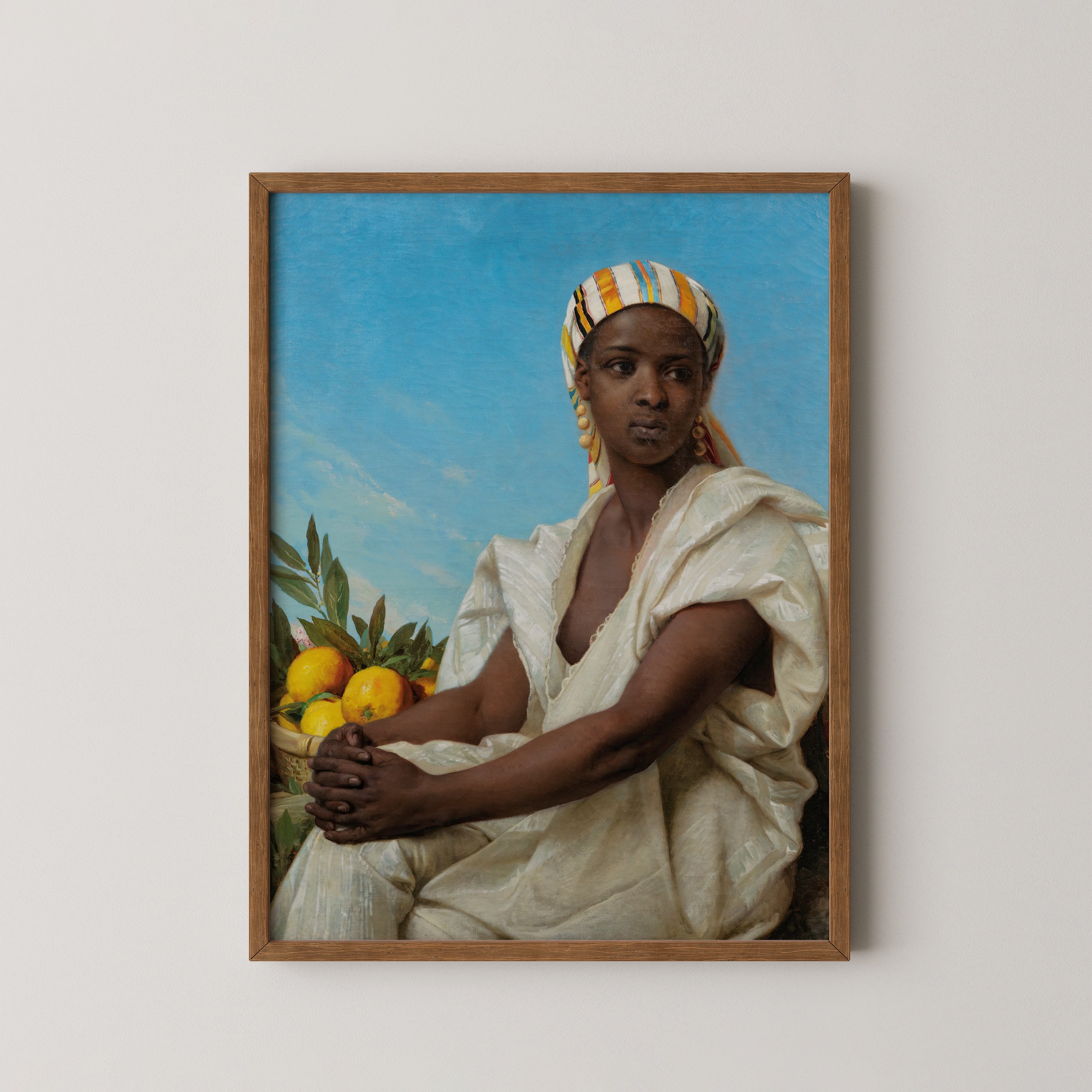 Portrait Of A Black Woman Art Print