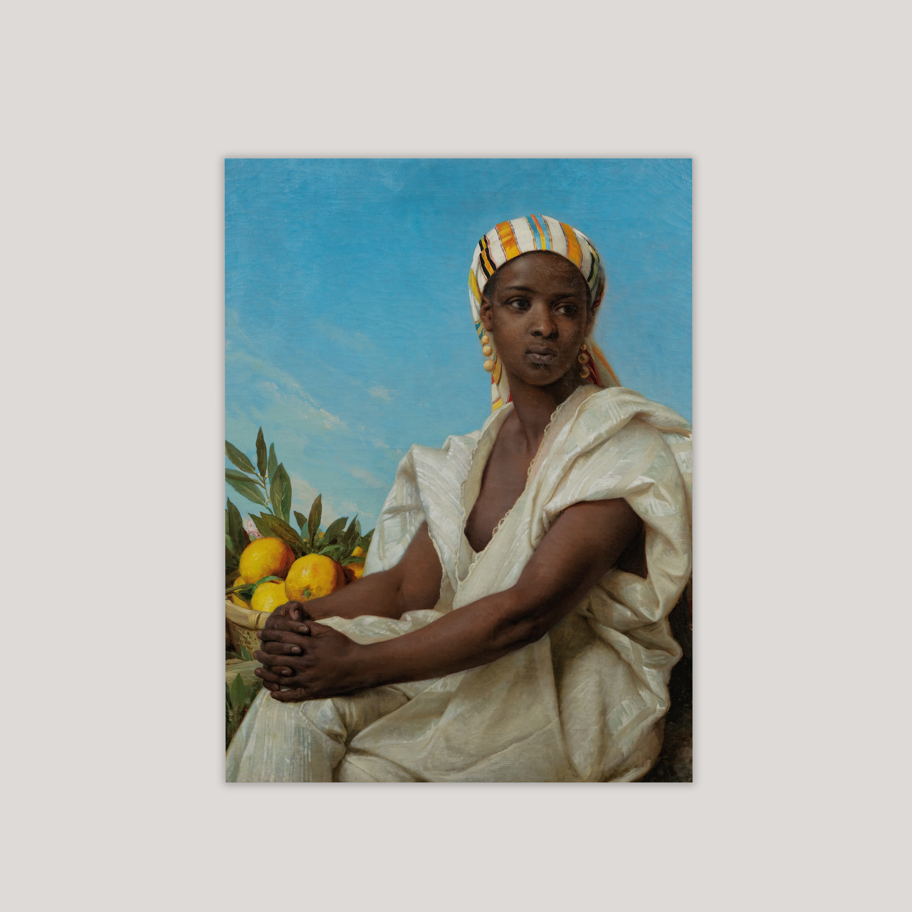 Portrait Of A Black Woman Art Print