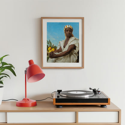 Portrait Of A Black Woman Art Print