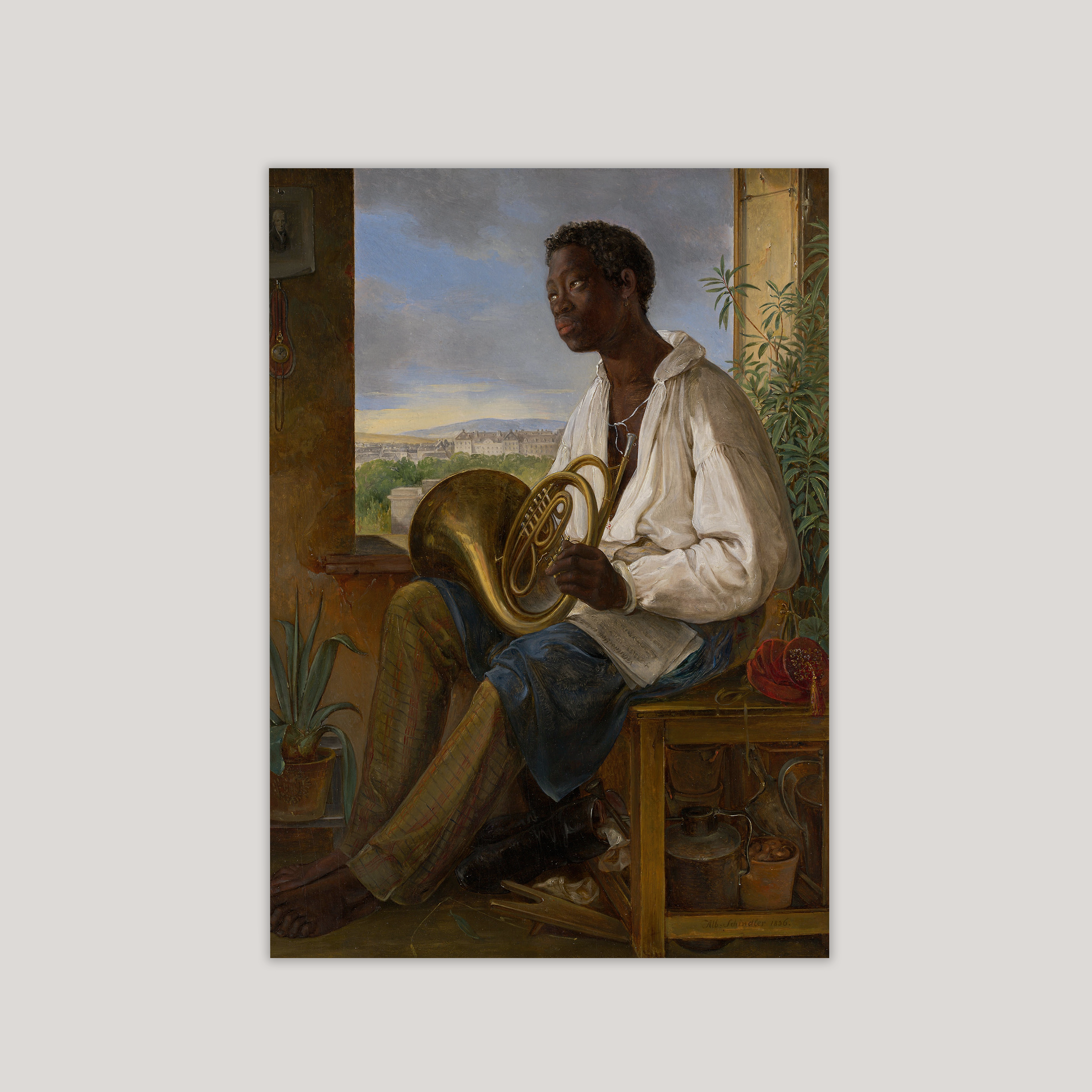 Portrait of a Gardner & Horn Player Art Print