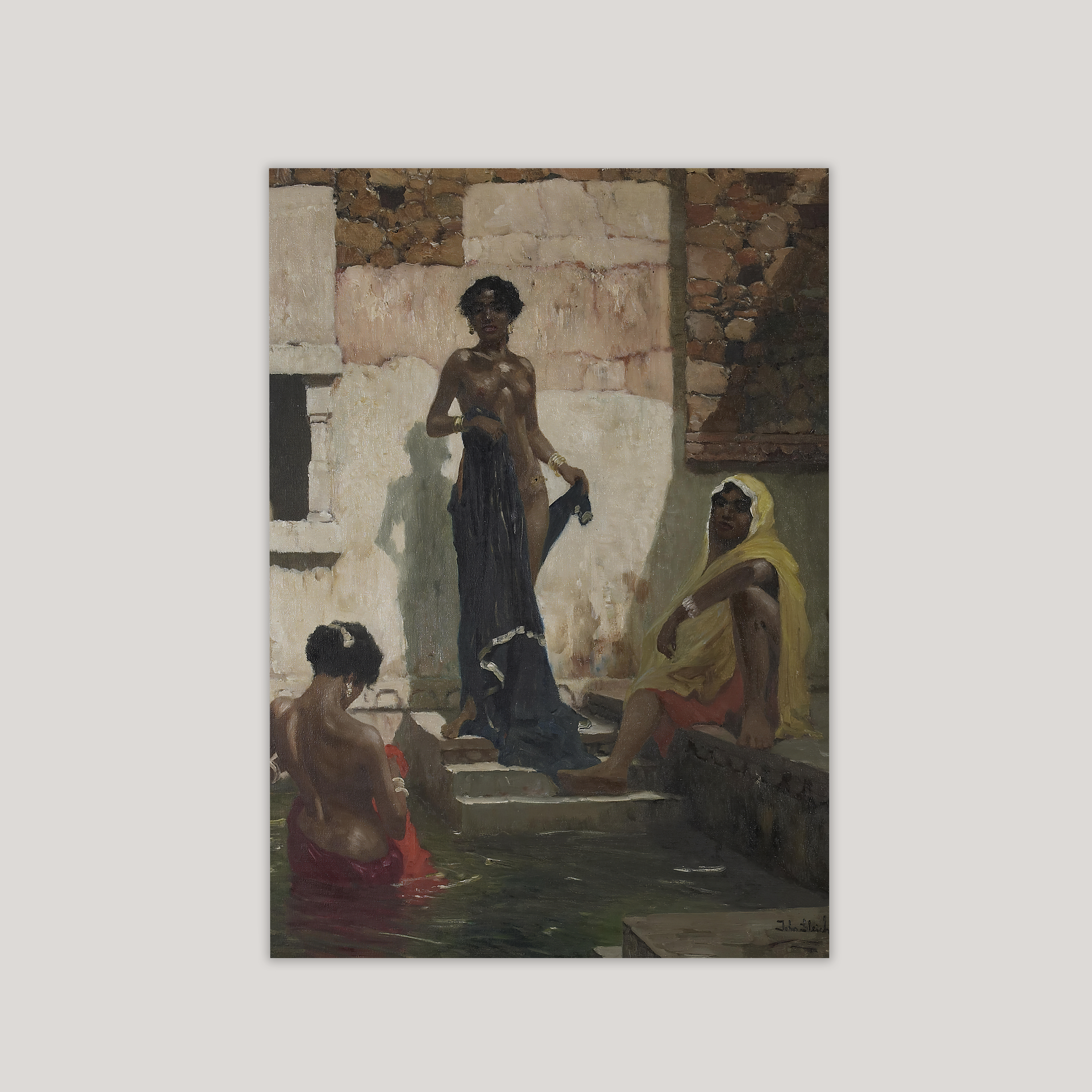 At the Baths Art Print