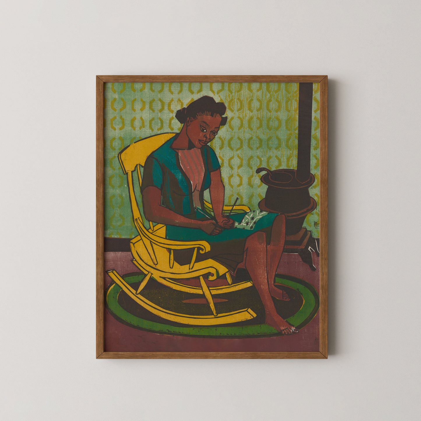 Yellow Rocker Art Print