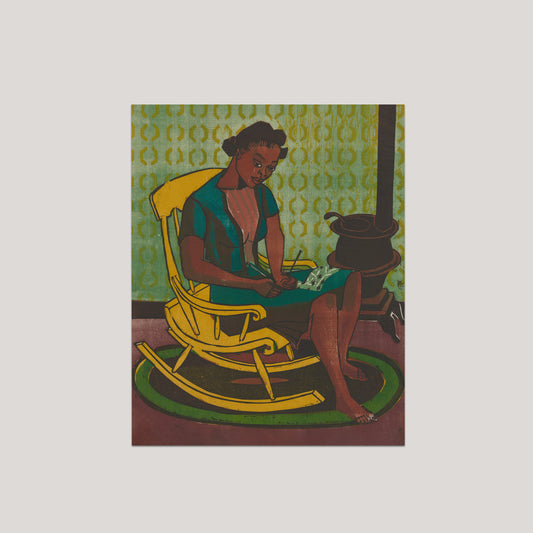 Yellow Rocker Art Print