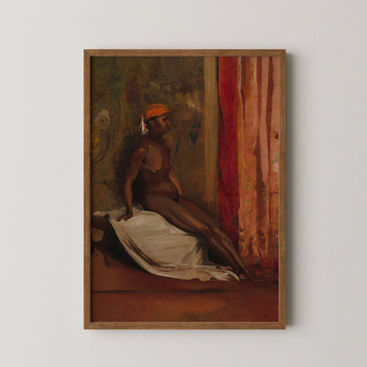 Seated African Woman Art Print
