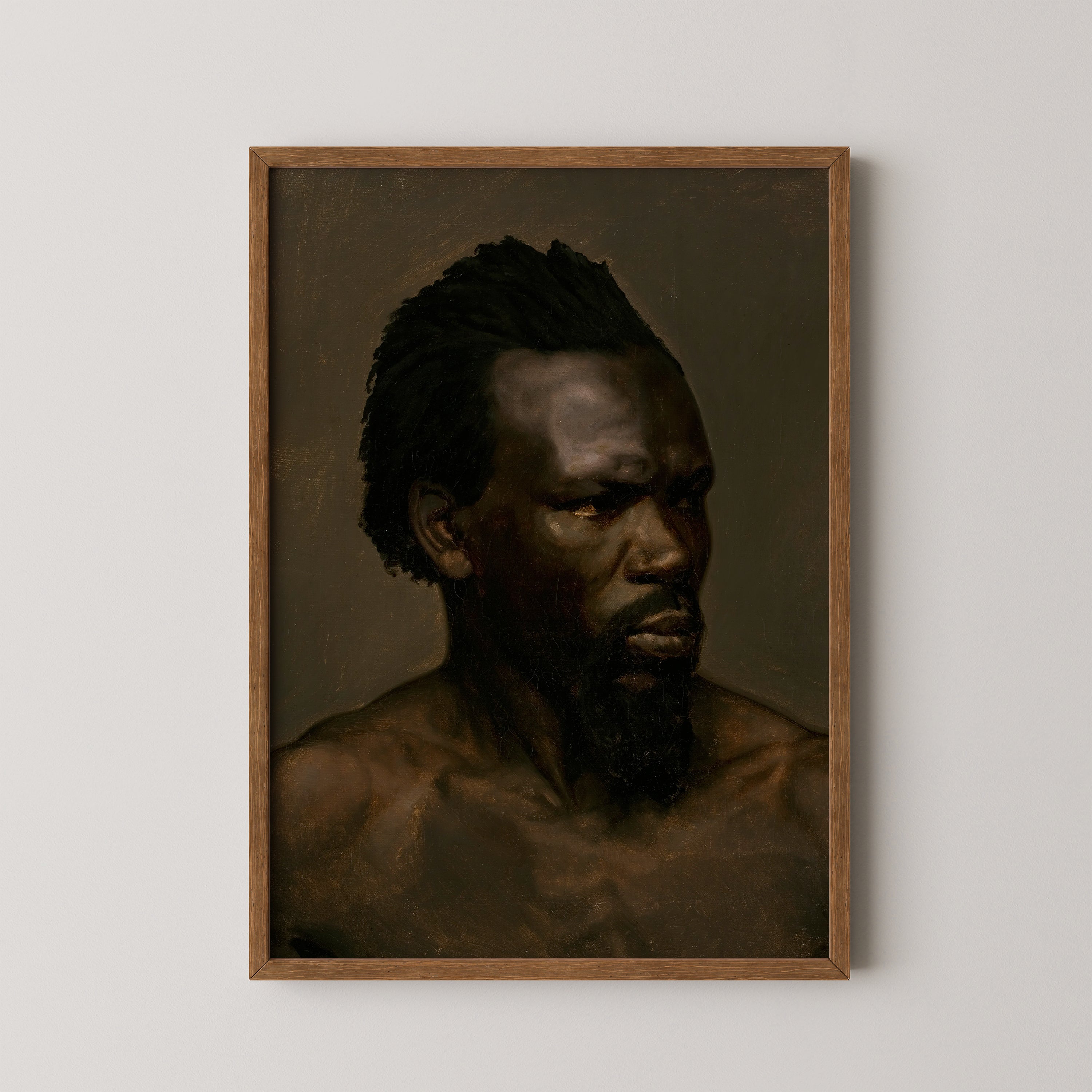Bust Portrait of a Black Man Art Print