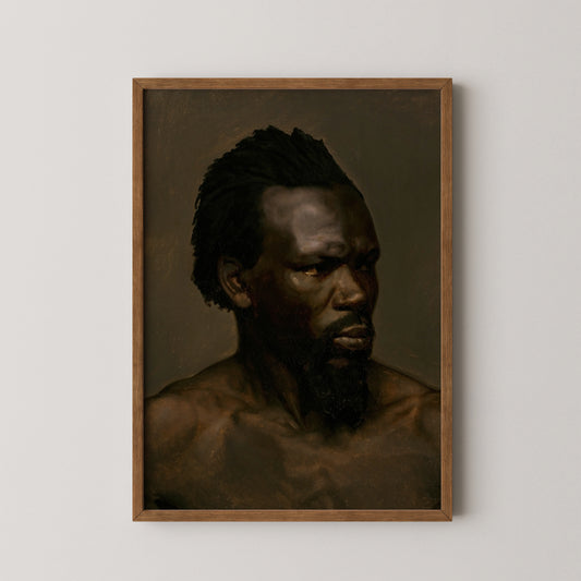 Bust Portrait of a Black Man Art Print